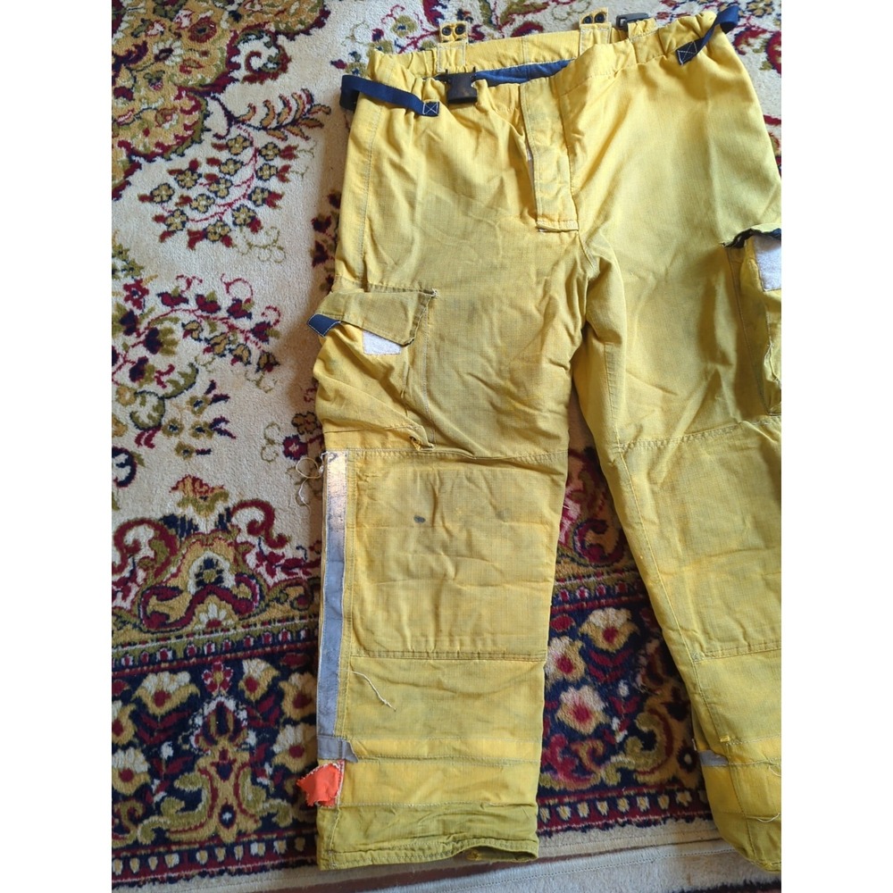 Retired Firefighter Gear Turnout Pants FIRE USED Size 38 Waist Regular See Pics - Picture 2 of 9